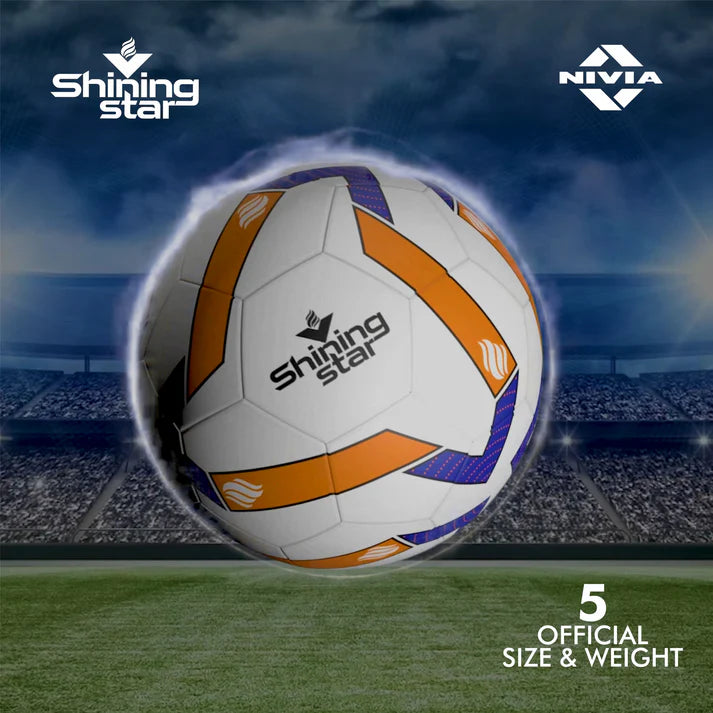 NIVIA Shining Star Hand-Stiched Match Football