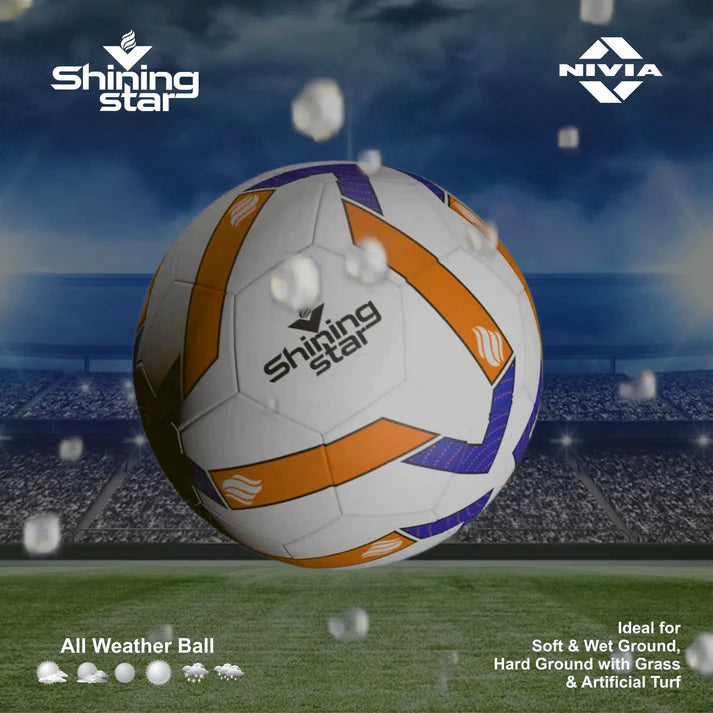 NIVIA Shining Star Hand-Stiched Match Football